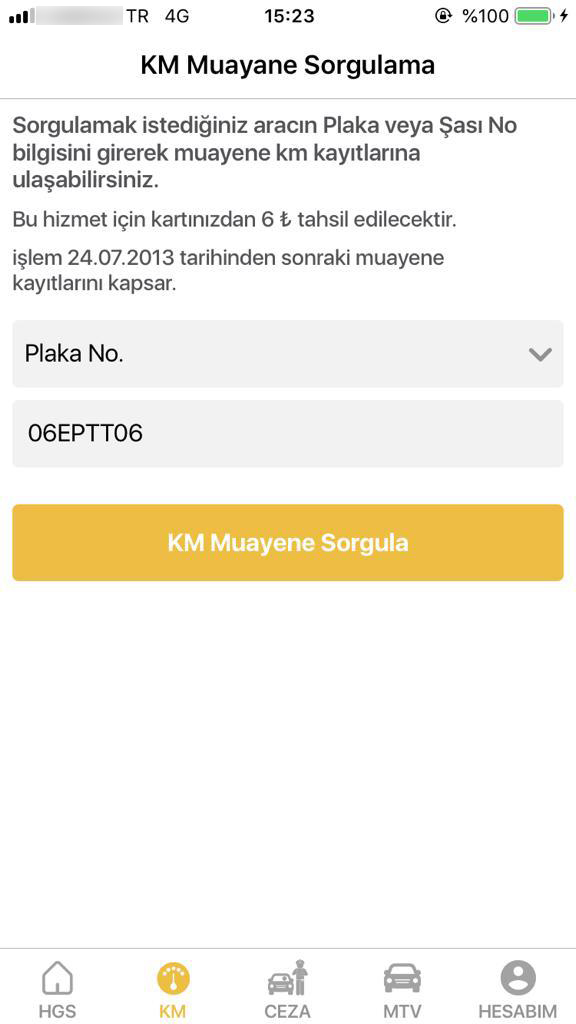 KM Muayene Sorgula